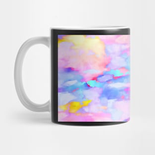 Pink Clouds Pattern Mug